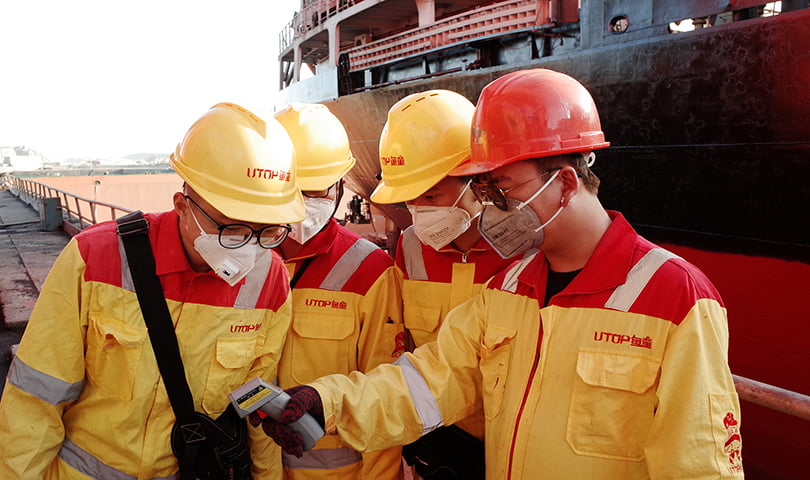 UTOP technical service team during field work